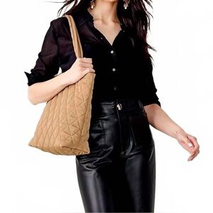 Large Vera Bradley Tote Bag‎ - Ultra North South Tote Tiger’s Eye